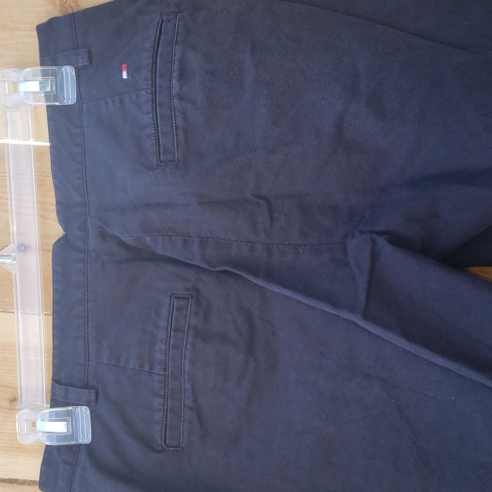 Tommy Hilfiger Black Cotton Blend Pants 8 - Picture 6 of 9